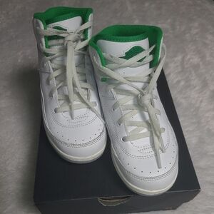 Kids Jordan 2 Retro white/green